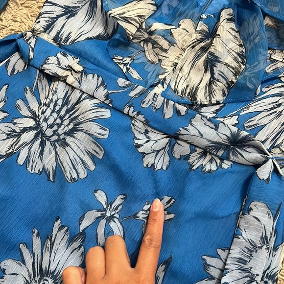 AMANDA Uprichard Maxi Long Blue Dress Size S Please see measurements below 👇 - Picture 11 of 12